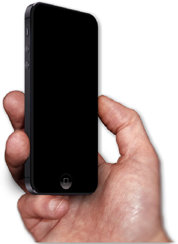 Male Iphone Holding Hand Transparent PNG Image