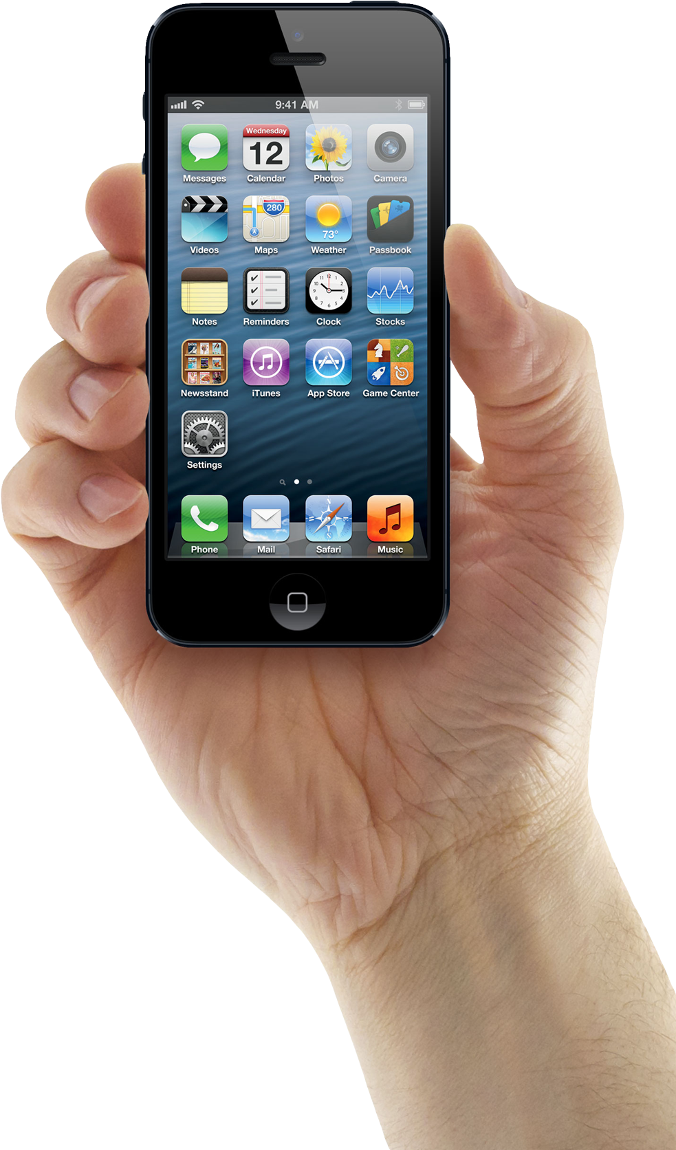 Male Iphone Holding Hand Transparent PNG Image