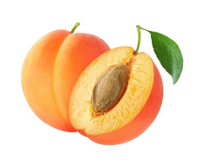 Apricot Fruit Slice Transparent PNG Image