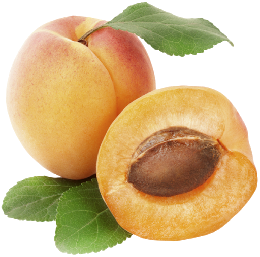 Apricot Fruit Slice Transparent PNG Image