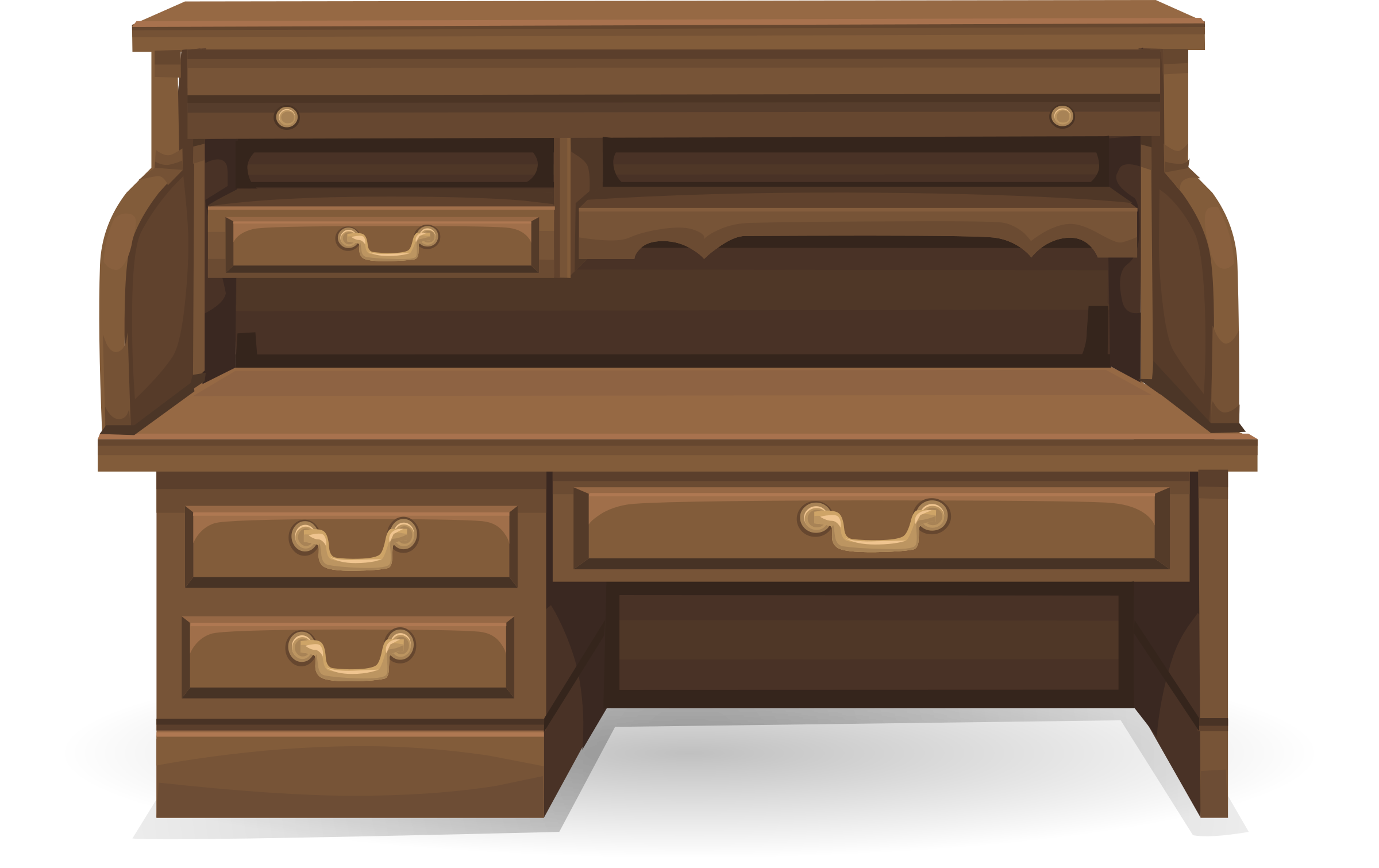 Roll Top Desk Transparent PNG Image