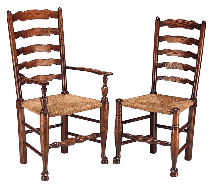 Ladder-Back Chair Transparent PNG Image