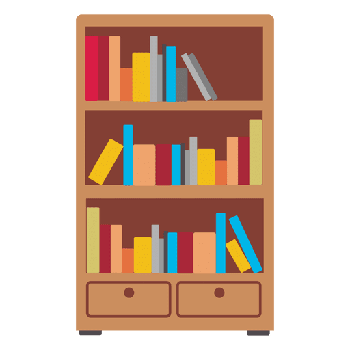 Bookshelf Transparent PNG Image