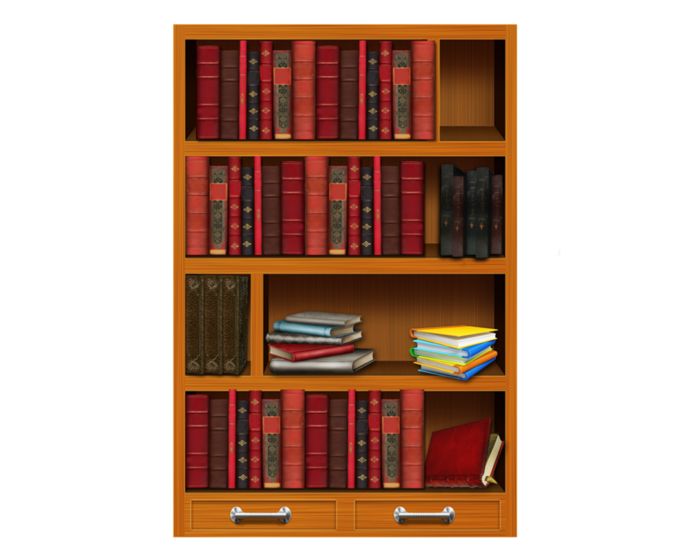 Bookshelf Transparent PNG Image