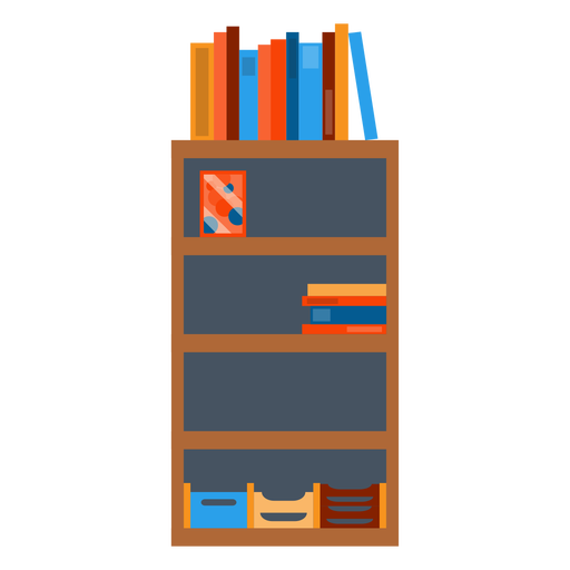 Bookshelf Transparent PNG Image