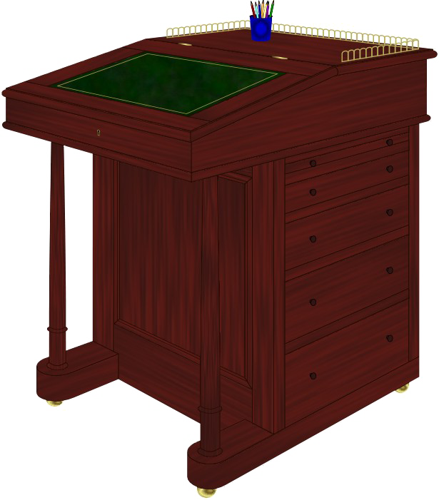 Davenport Desk Transparent PNG Image
