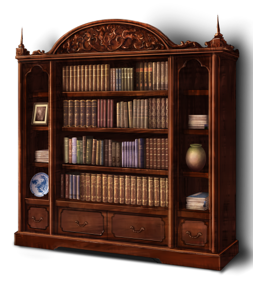 Bookshelf Transparent PNG Image