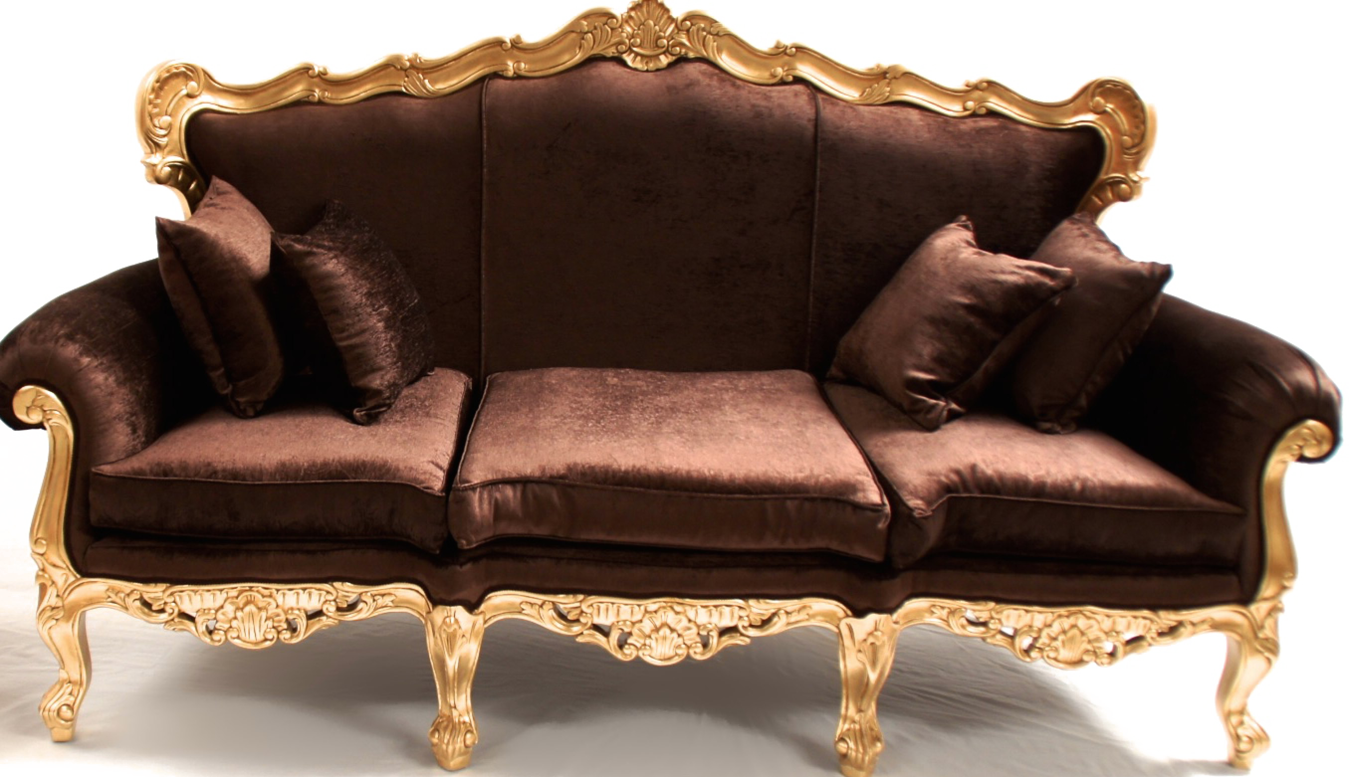 Velvet Sofa Transparent PNG Image