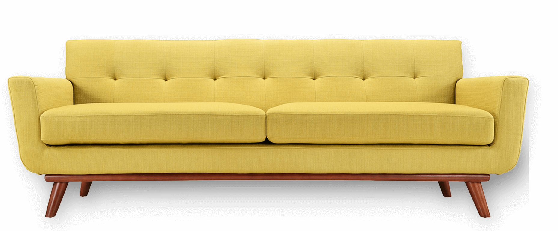 Yellow Sofa Transparent PNG Image