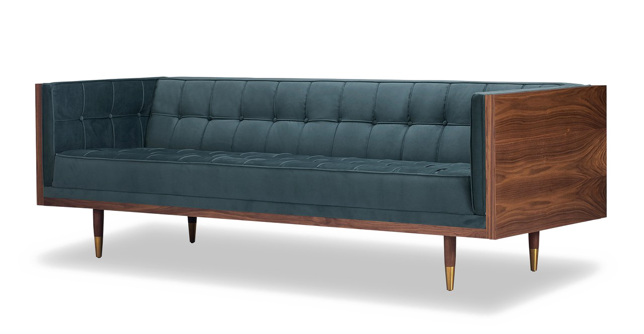 Velvet Sofa Transparent PNG Image