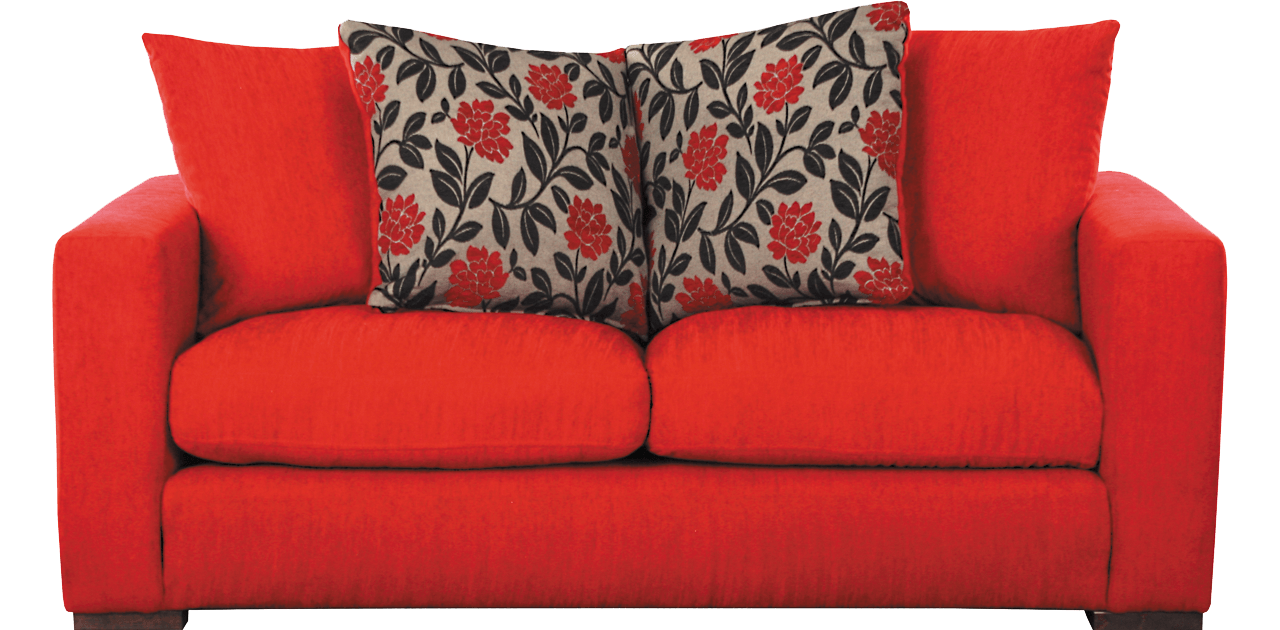 Red Sofa Transparent PNG Image