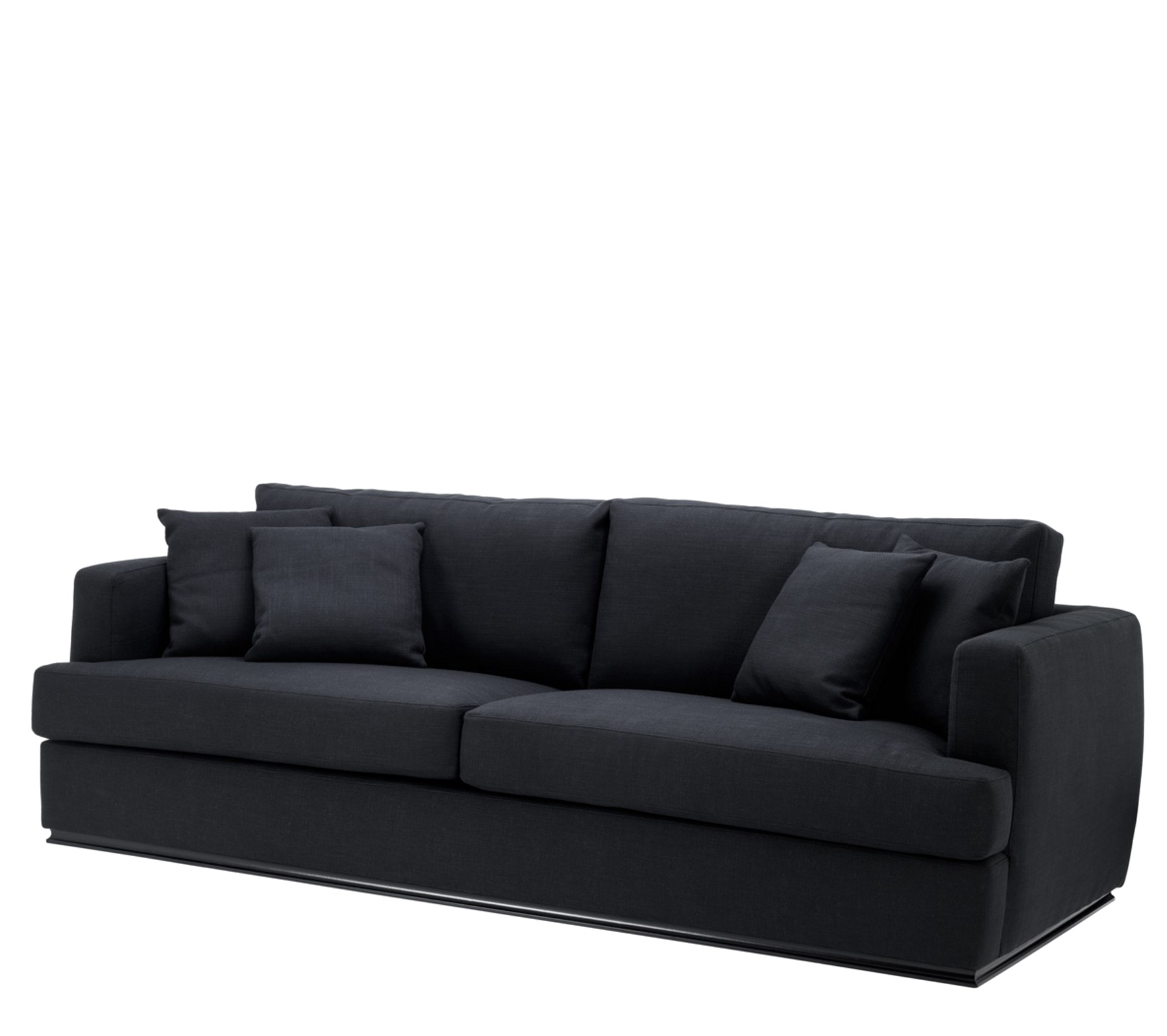 Black Sofa Transparent PNG Image