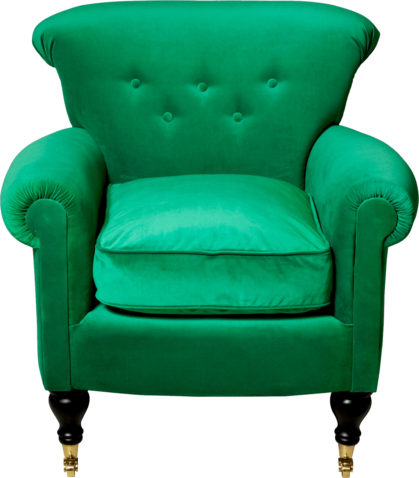 Green Armchair Transparent PNG Image