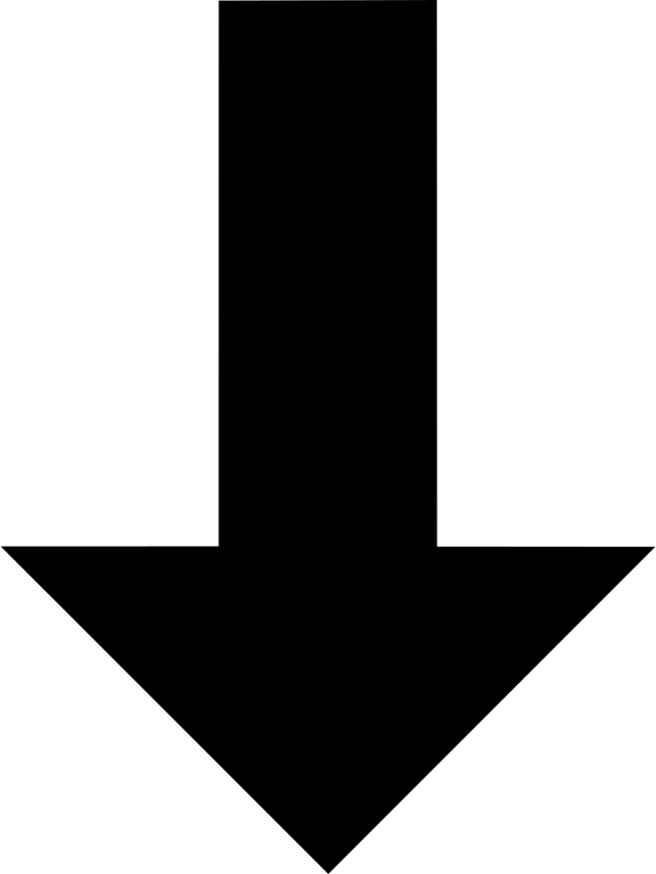 Down Vector Arrow Transparent PNG Image