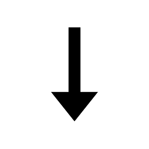 Down Vector Arrow Transparent PNG Image