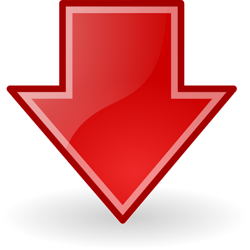 Down Vector Arrow Transparent PNG Image