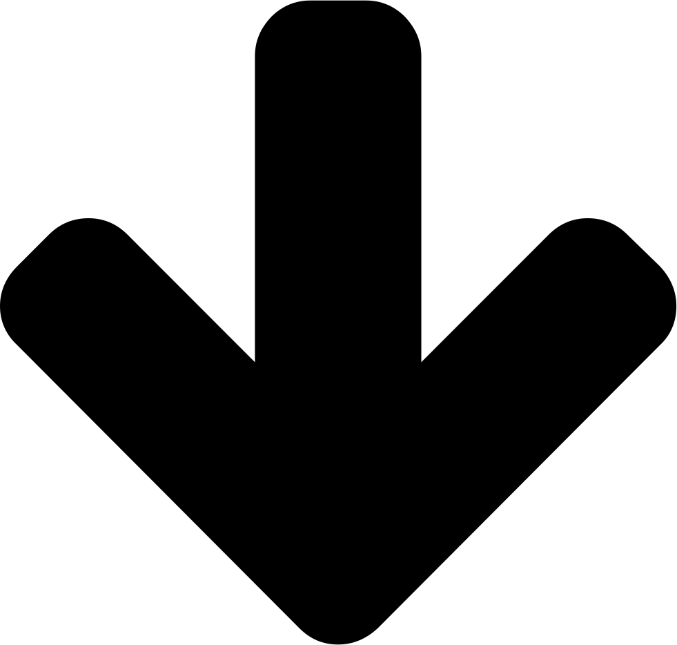 Down Vector Arrow Transparent PNG Image