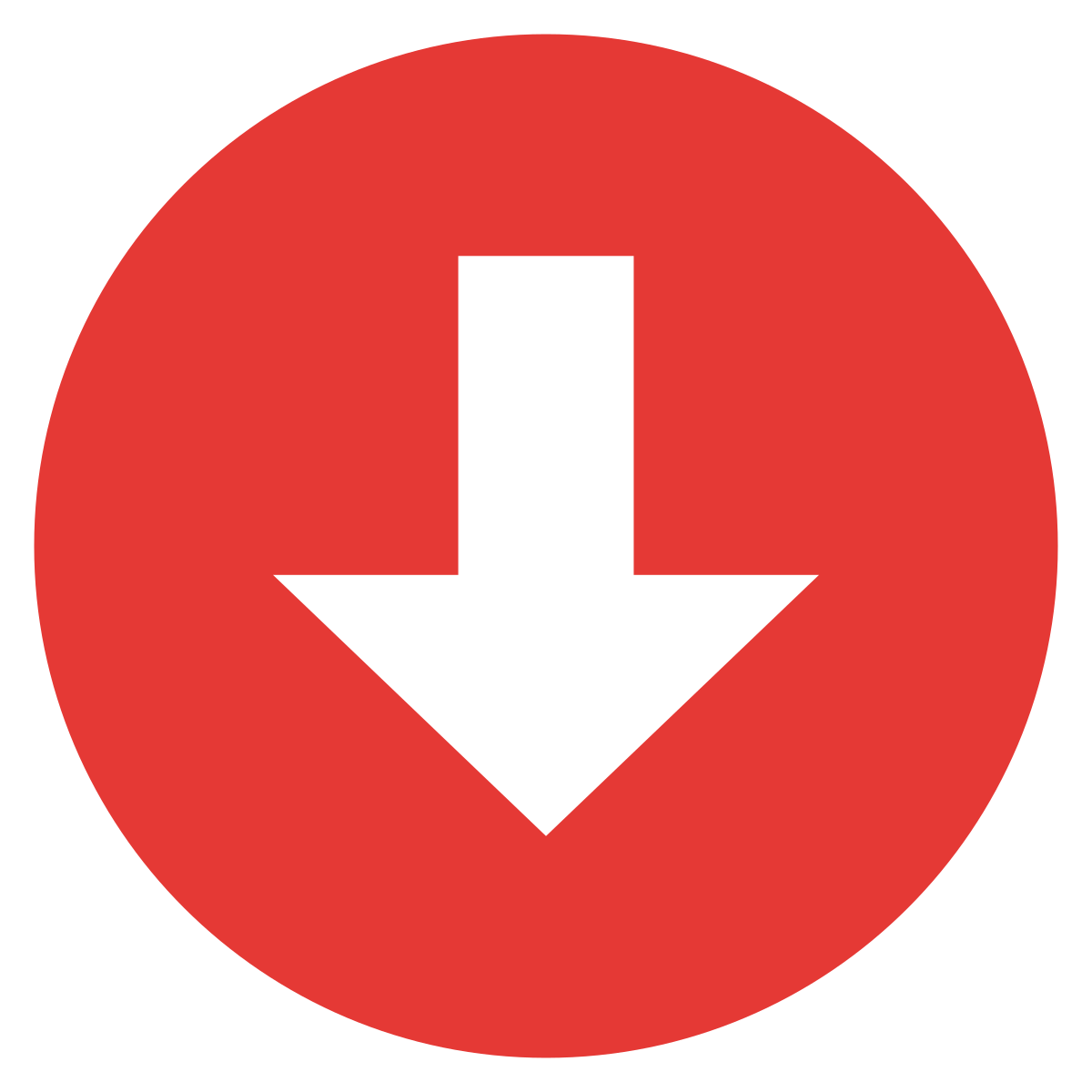 Down Arrow Transparent PNG Image