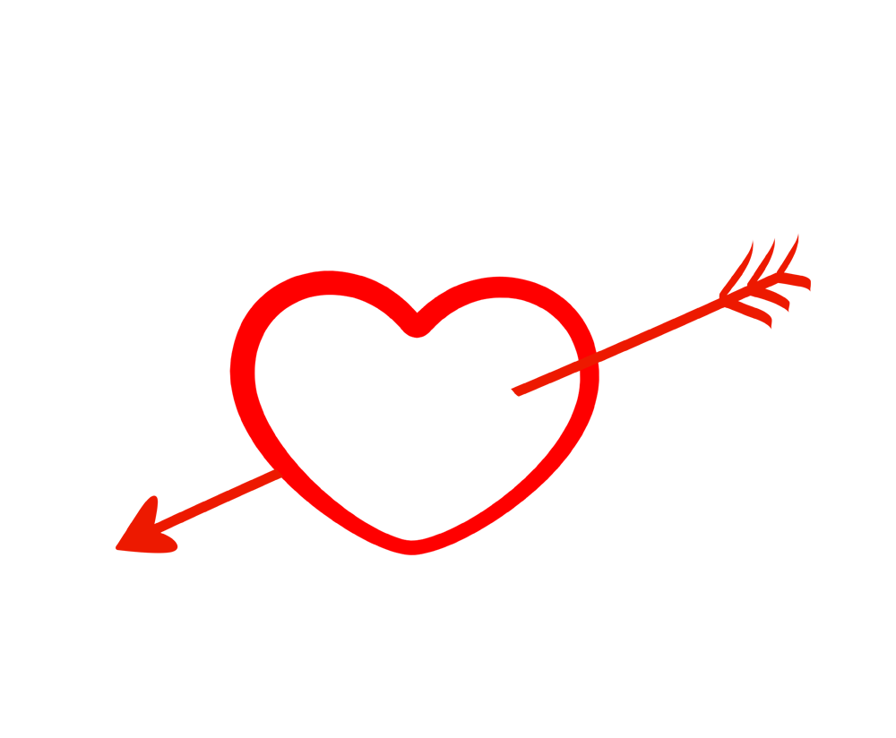 Heart Love Arrow Transparent PNG Image