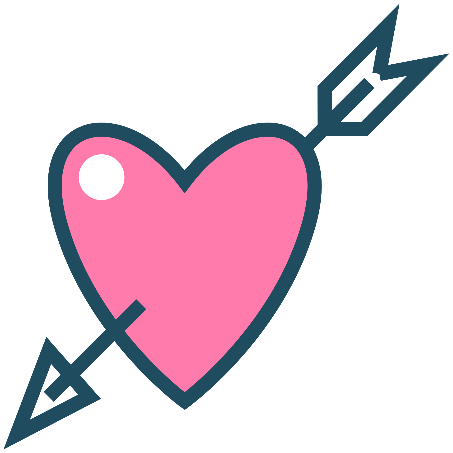 Heart Love Arrow Transparent PNG Image