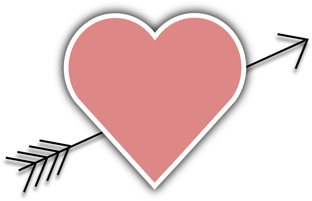 Heart Vector Arrow Transparent PNG Image