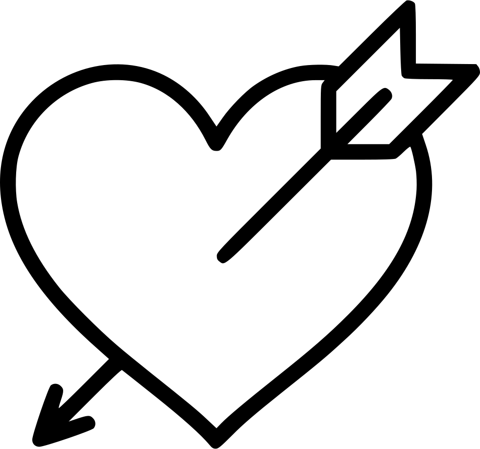 Heart Vector Arrow Transparent PNG Image