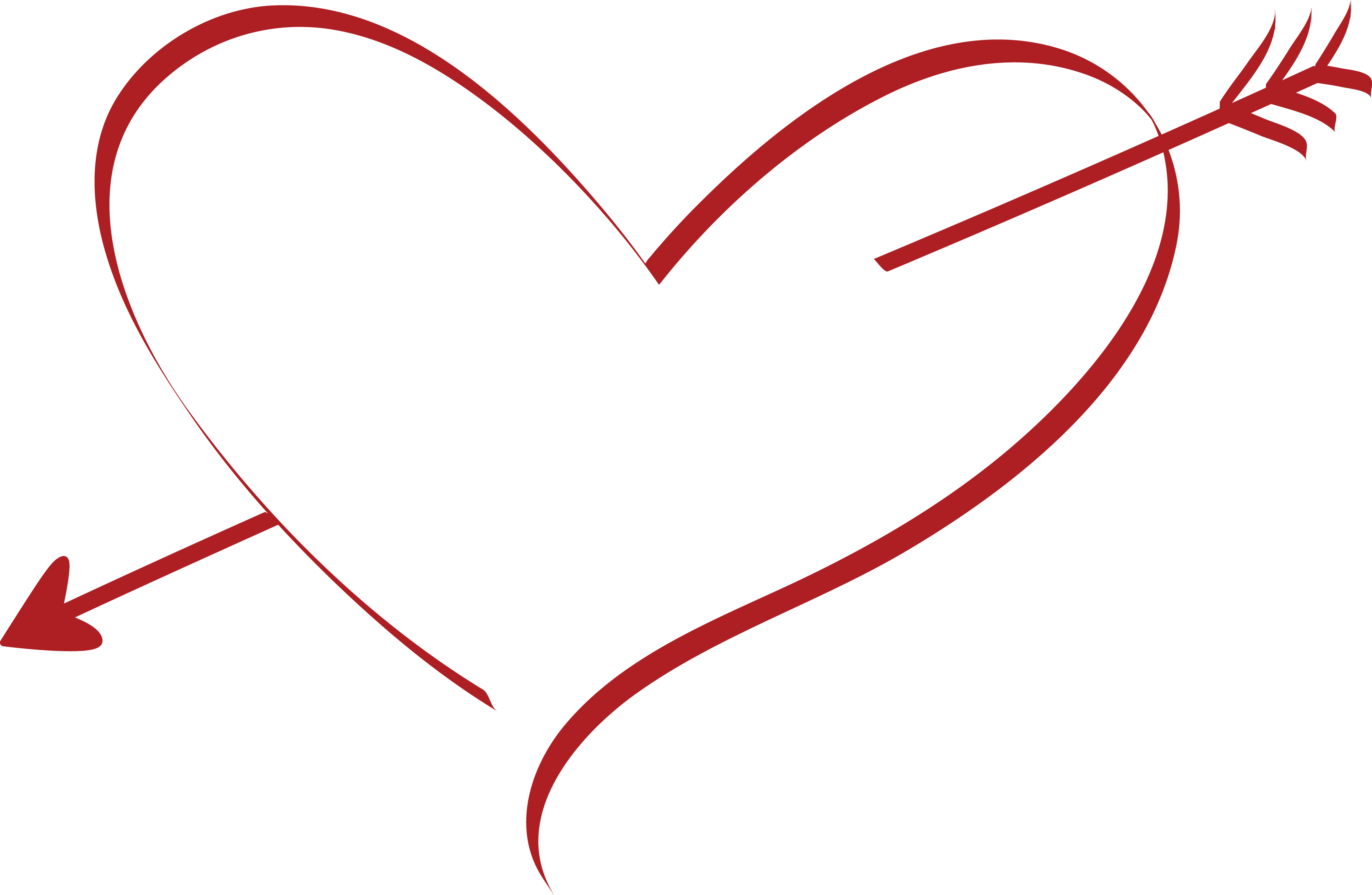 Heart Vector Arrow Transparent PNG Image