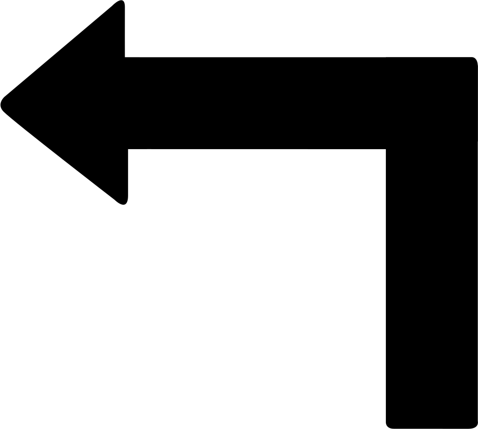 Black Arrow Left Transparent PNG Image