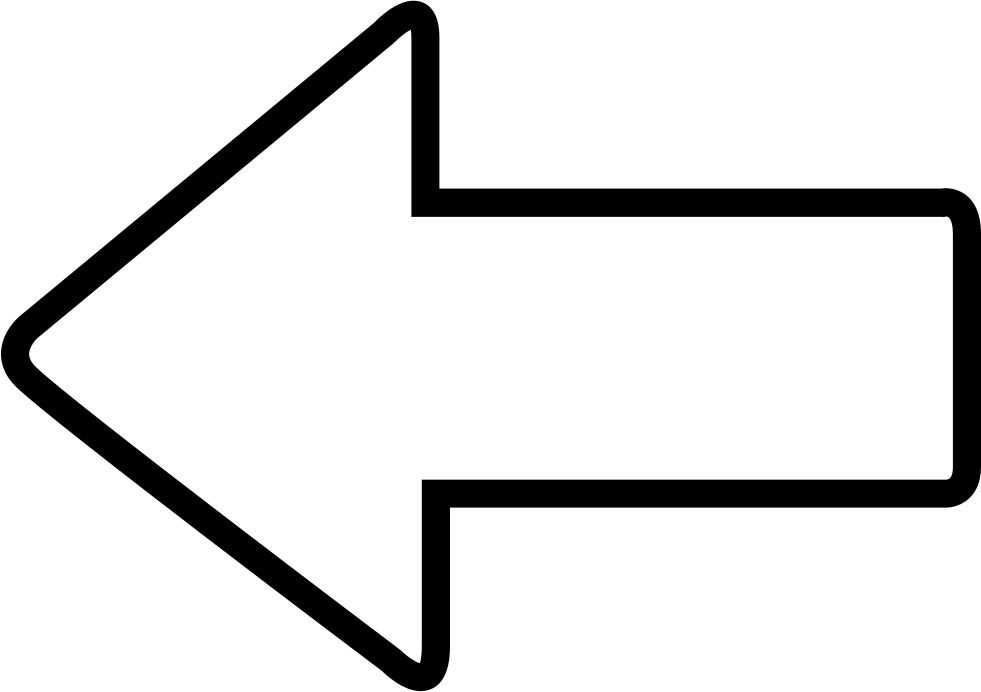 Silhouette Arrow Left Transparent PNG Image