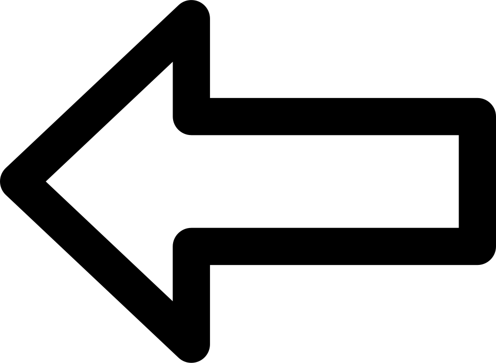 Silhouette Arrow Left Transparent PNG Image