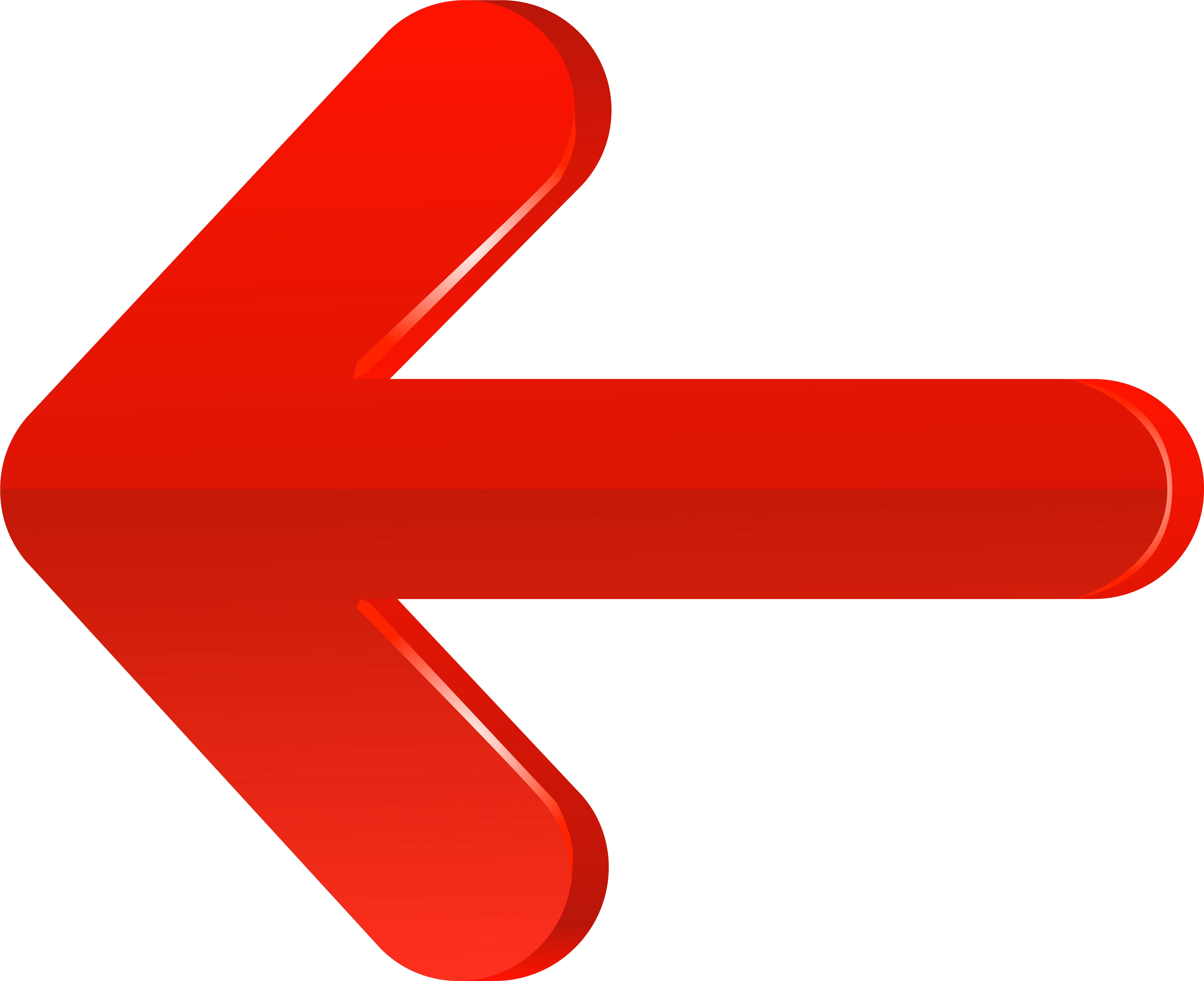 Arrow Red Left Transparent PNG Image
