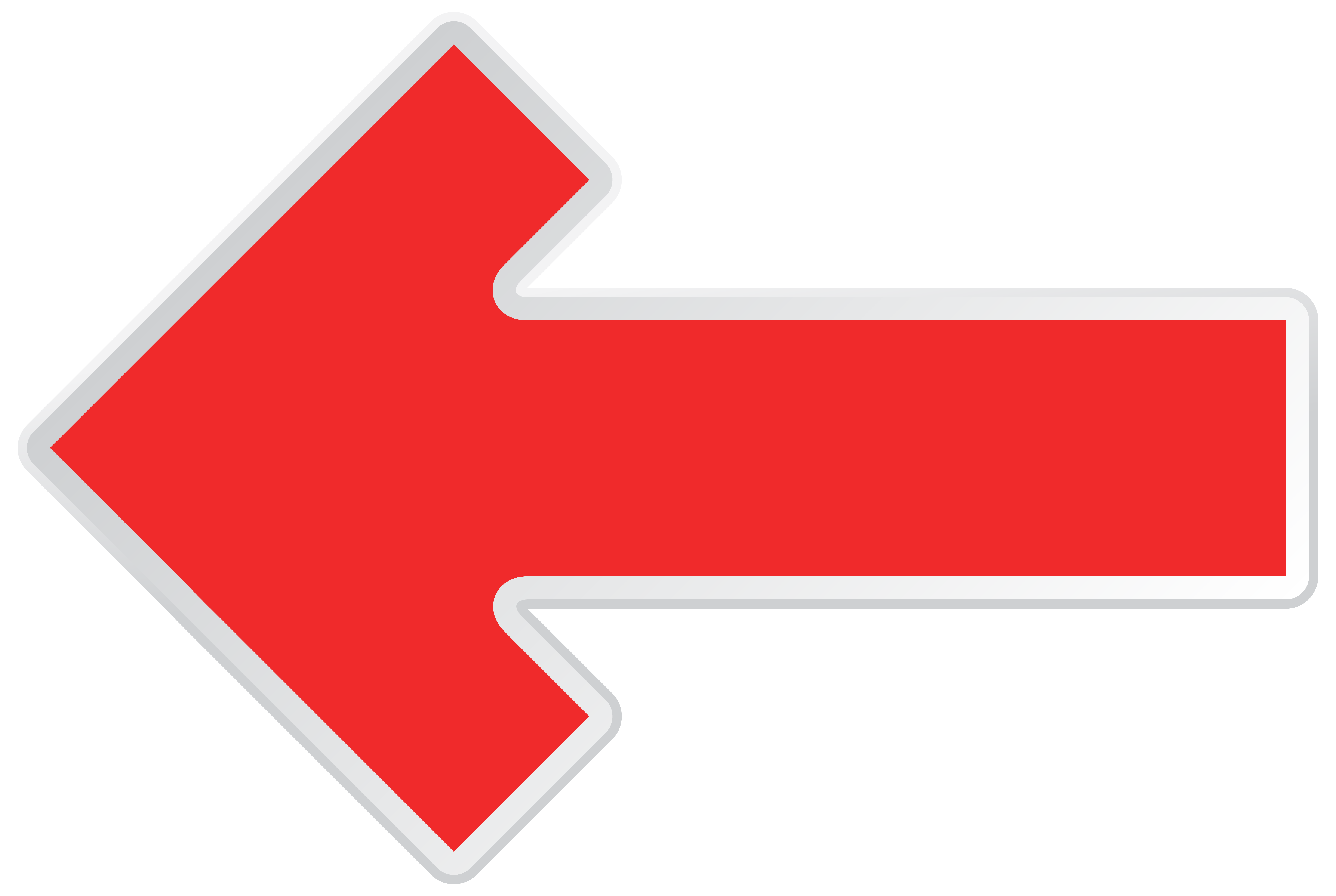 Arrow Red Left Transparent PNG Image