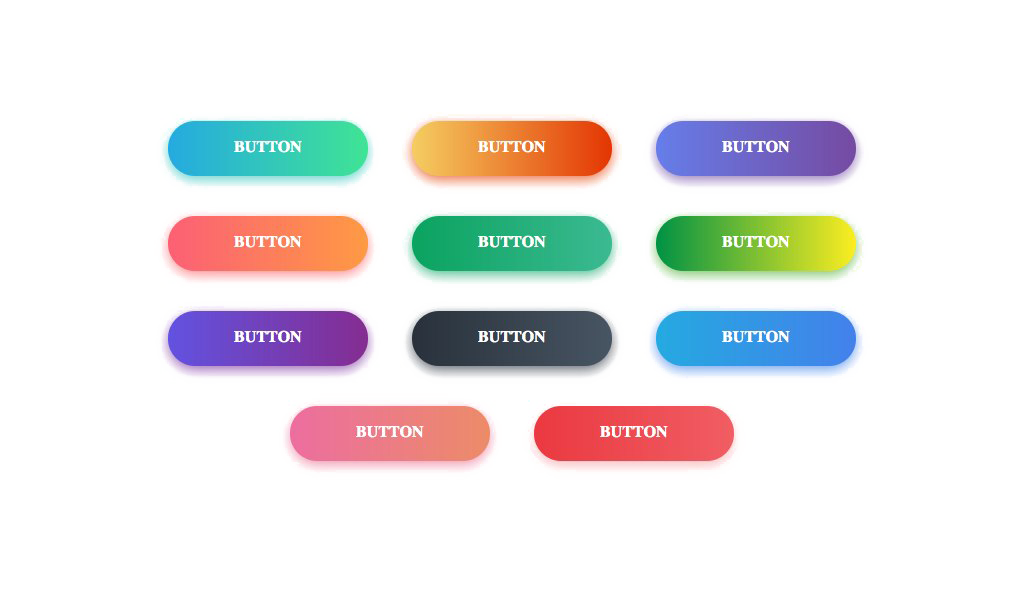 Gradient Button Transparent PNG Image