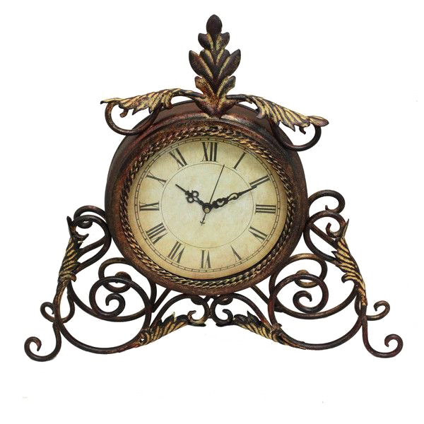 Scroll Shelf Clock Transparent PNG Image