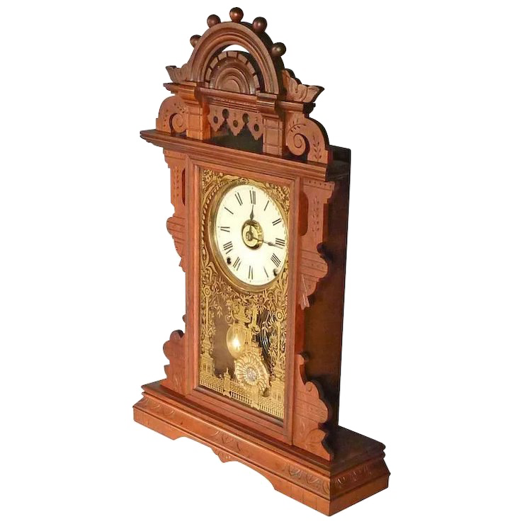 Scroll Shelf Clock Transparent PNG Image