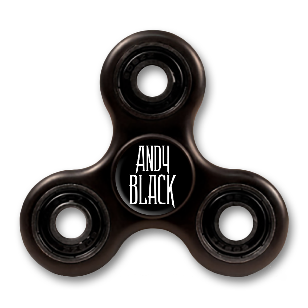 Black Fidget Spinner Transparent PNG Image