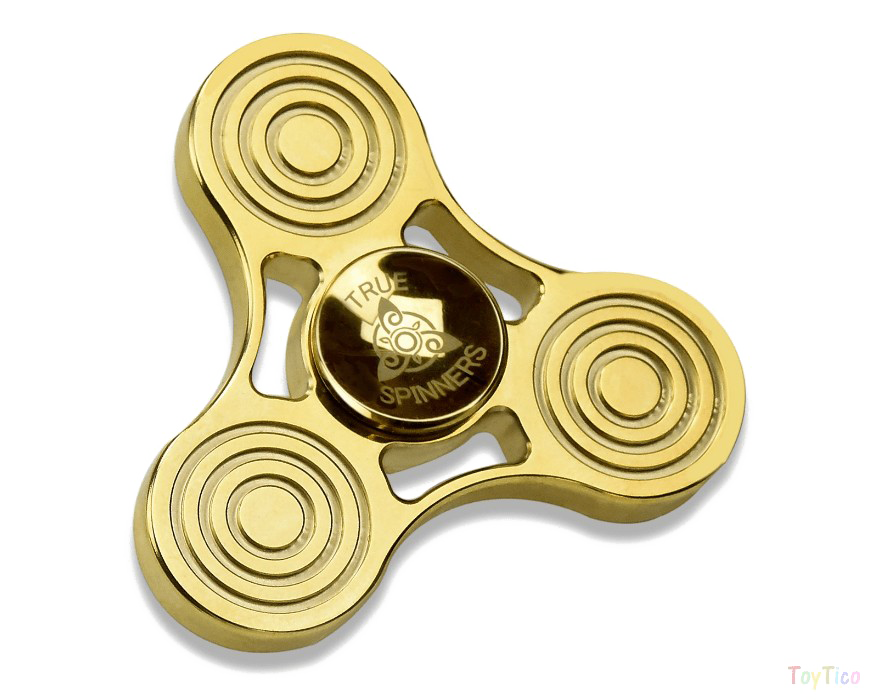 Gold Fidget Spinner Transparent PNG Image