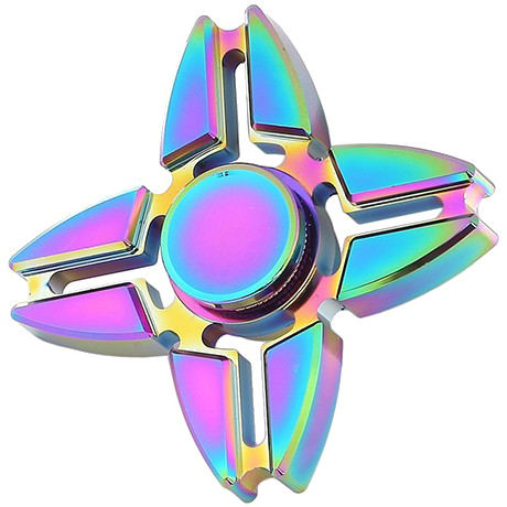Rainbow Fidget Spinner Transparent PNG Image
