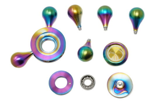Rainbow Fidget Spinner Transparent PNG Image