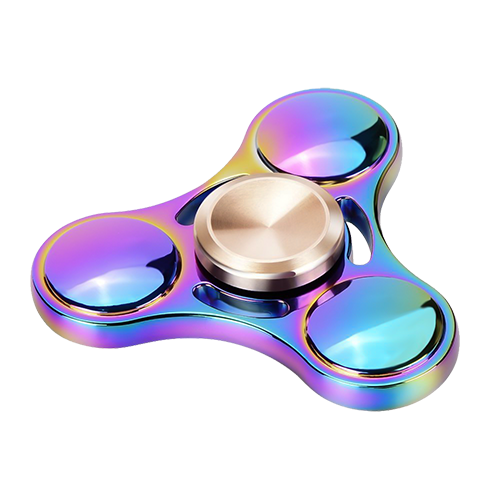 Rainbow Fidget Spinner Transparent PNG Image