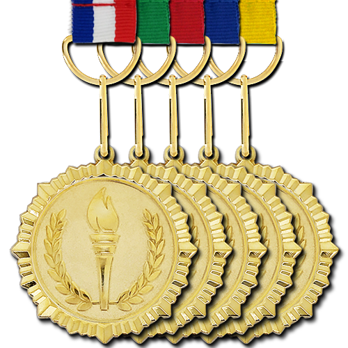 Gold Medal Transparent PNG Image