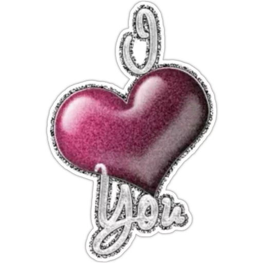 Heart Love I Word You Transparent PNG Image