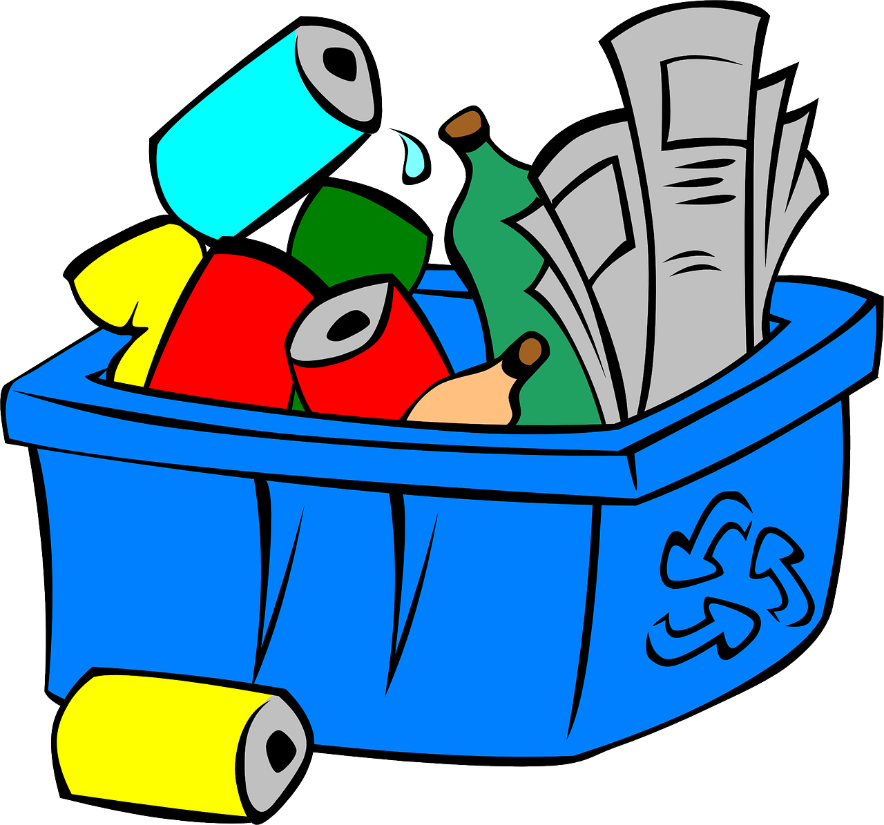 Recycling Science Materials Bins Garbage Transparent PNG Image