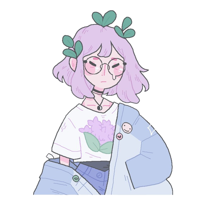 Purple Art Aesthetic Transparent PNG Image