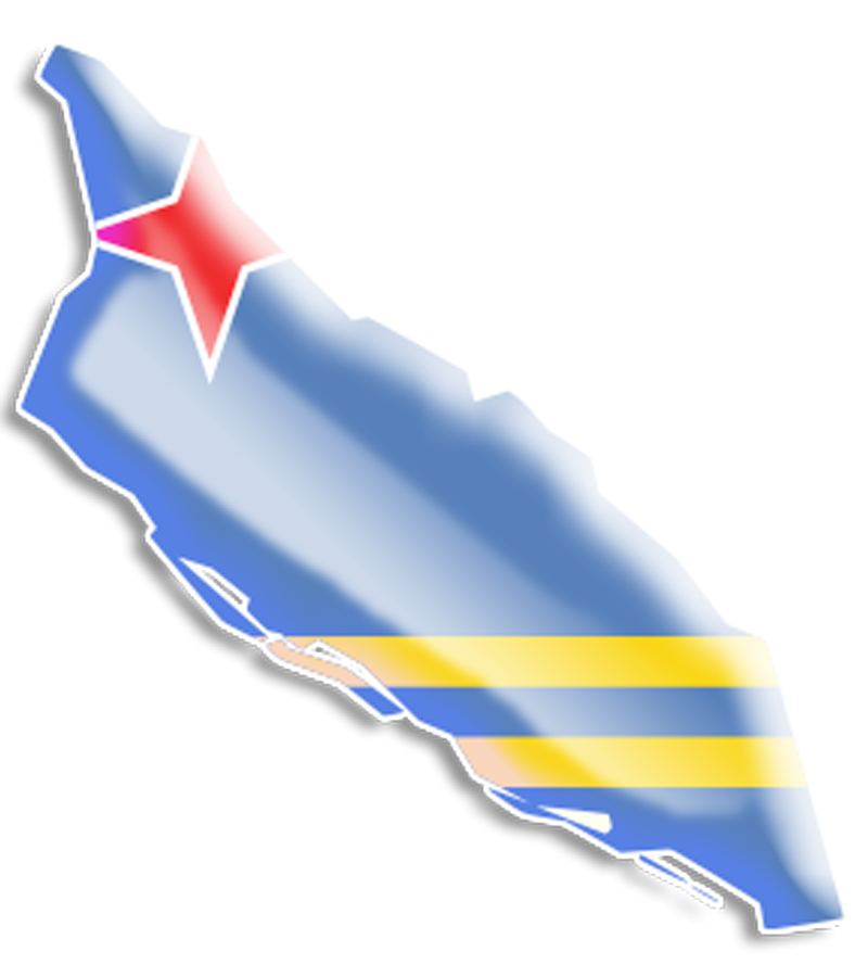 Aruba Flag Transparent PNG Image