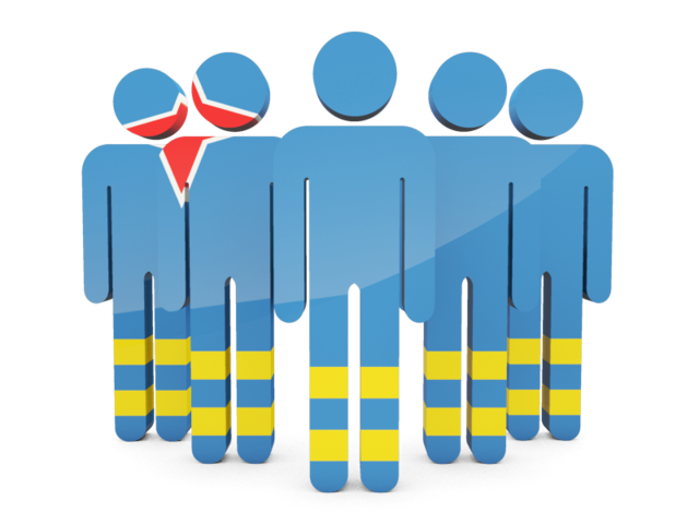 Aruba Flag Transparent PNG Image