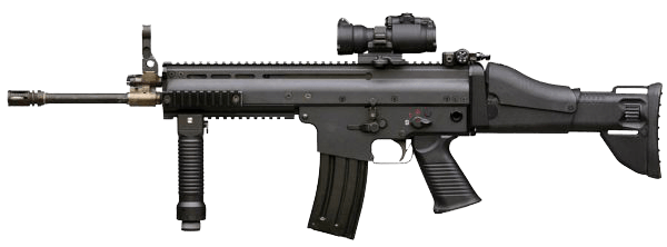 Scar Assault Rifle Transparent PNG Image