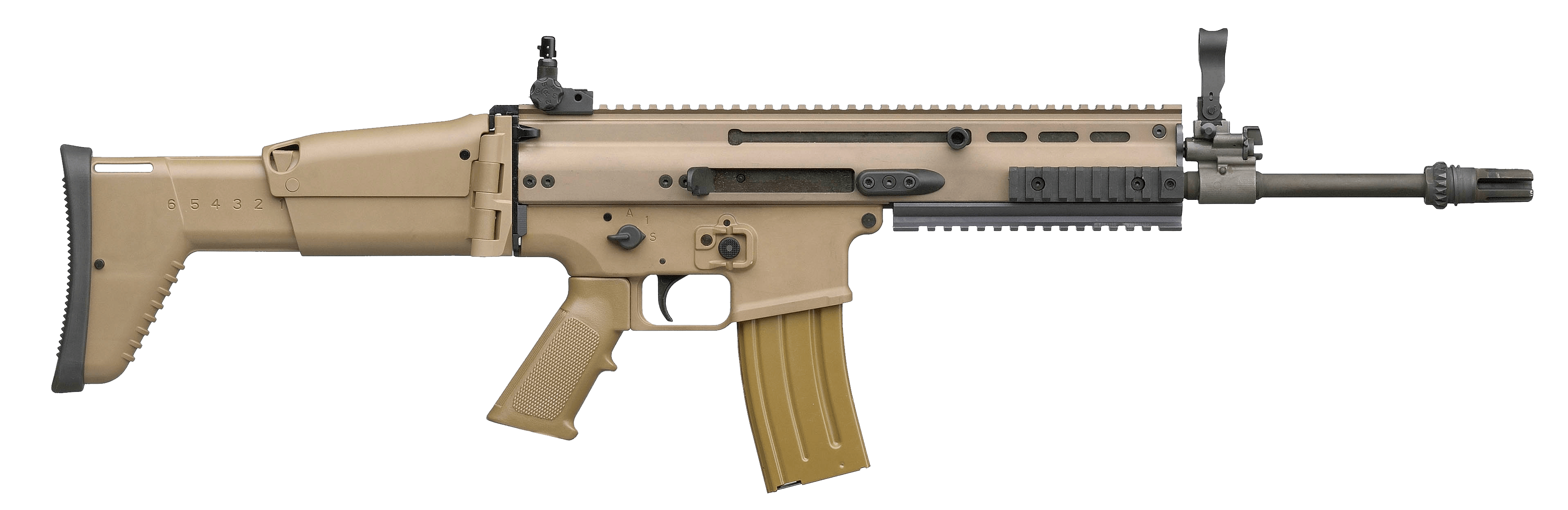 Scar Assault Rifle Transparent PNG Image