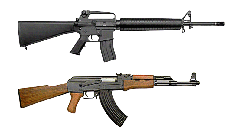 M16 Akm Kalash Russian Assault Rifle Transparent PNG Image