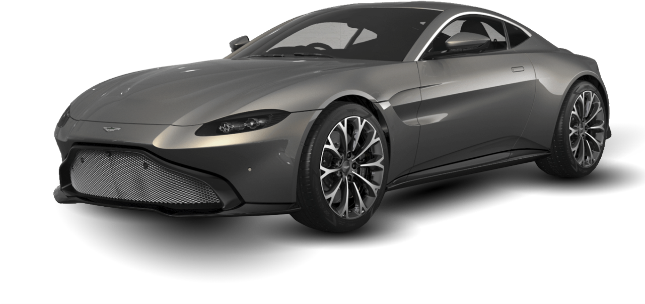 Aston Silver Martin Transparent PNG Image